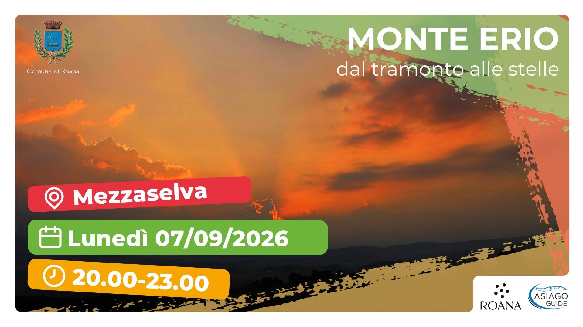 R61 Monte Erio: dal tramonto alle stelle
