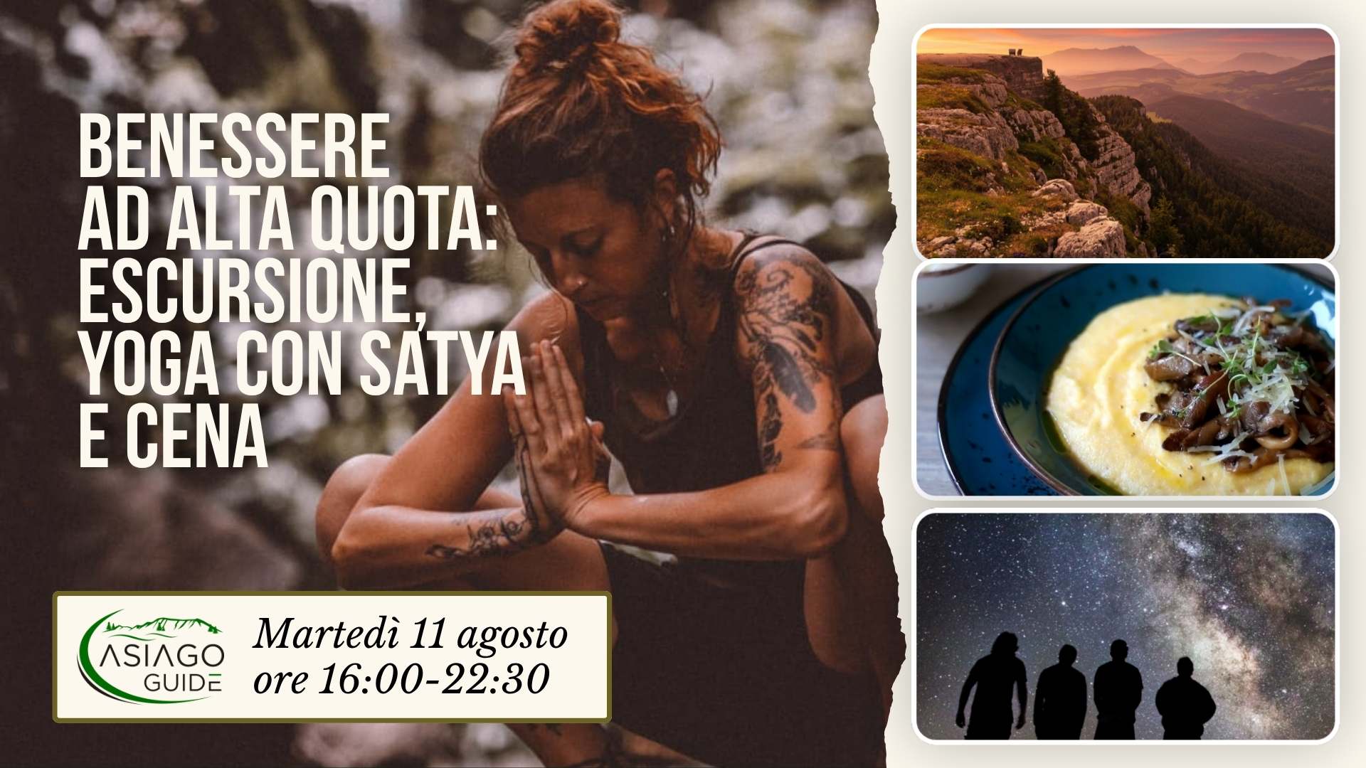 E16 Benessere ad Alta Quota: escursione, yoga e cena