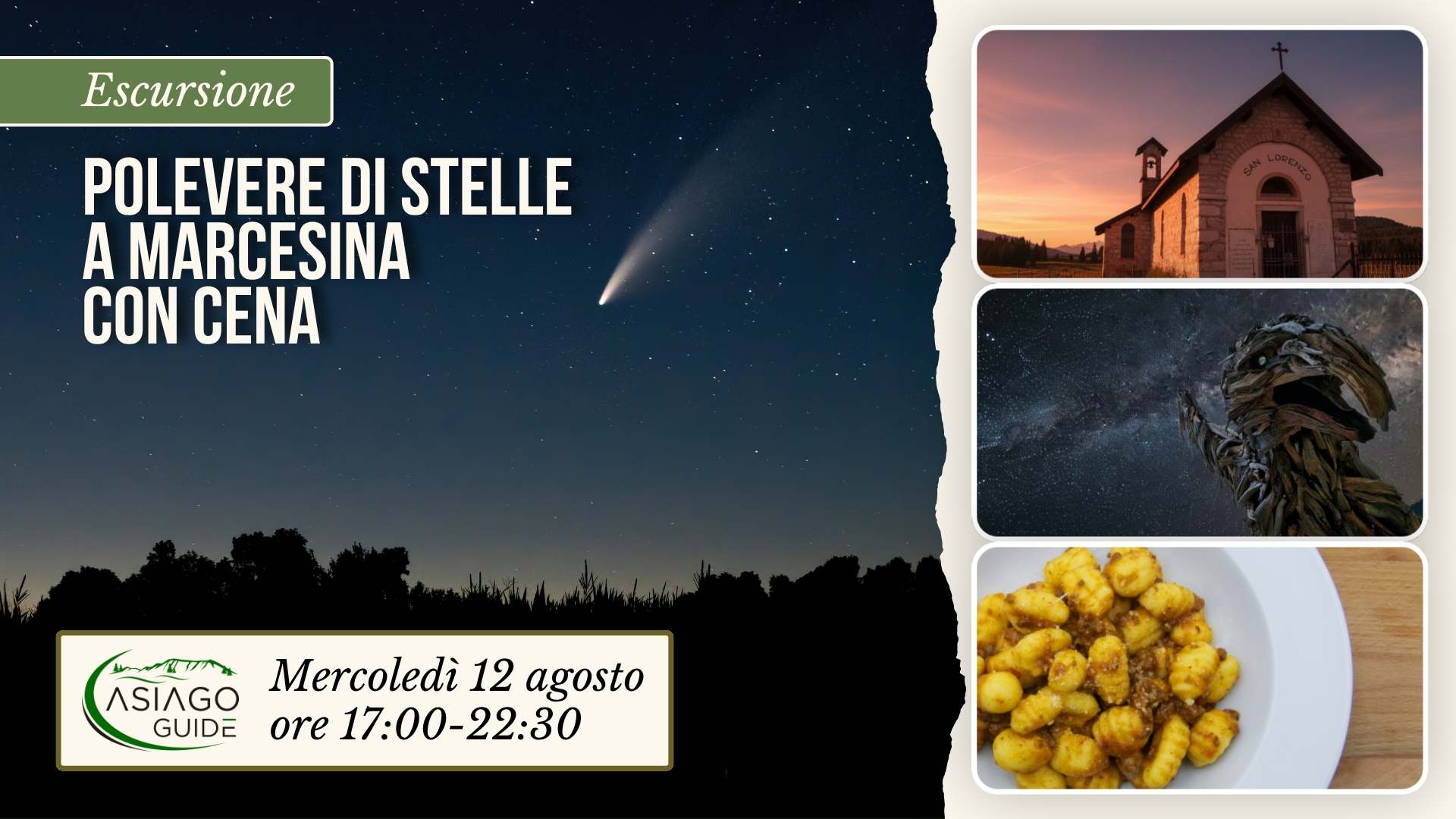E17 Polvere di stelle a Marcesina con cena al Rifugio Barricata