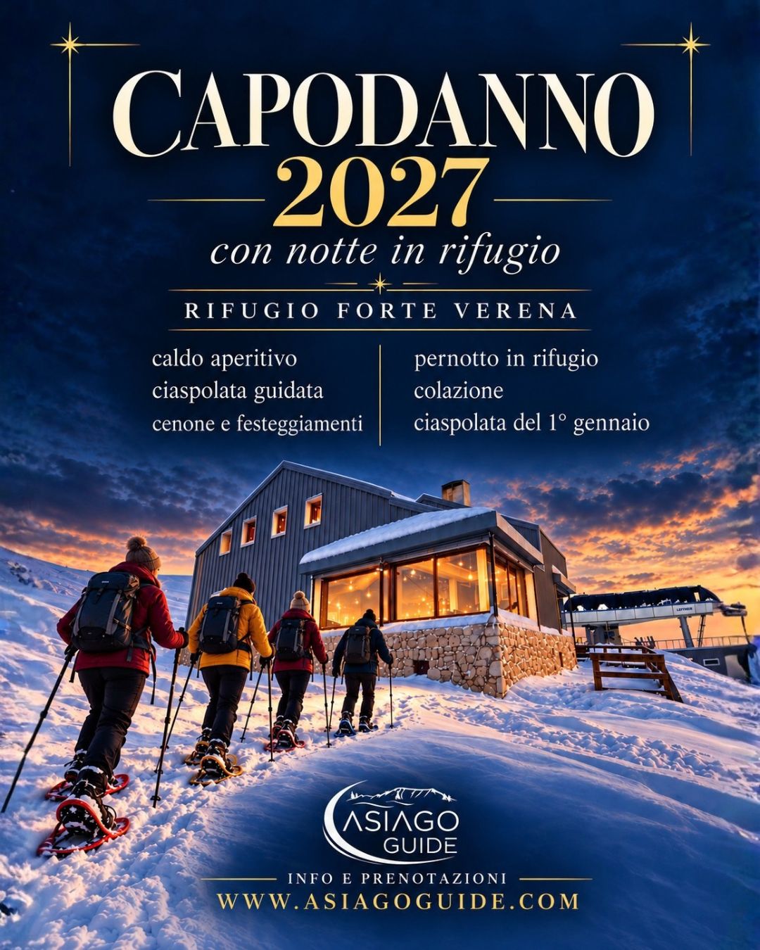 C02 Capodanno 2027 al Rifugio Forte Verena con pernotto - immagine 2